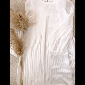 Aritzia Wilfred Daydreamer Midi Dress light birch